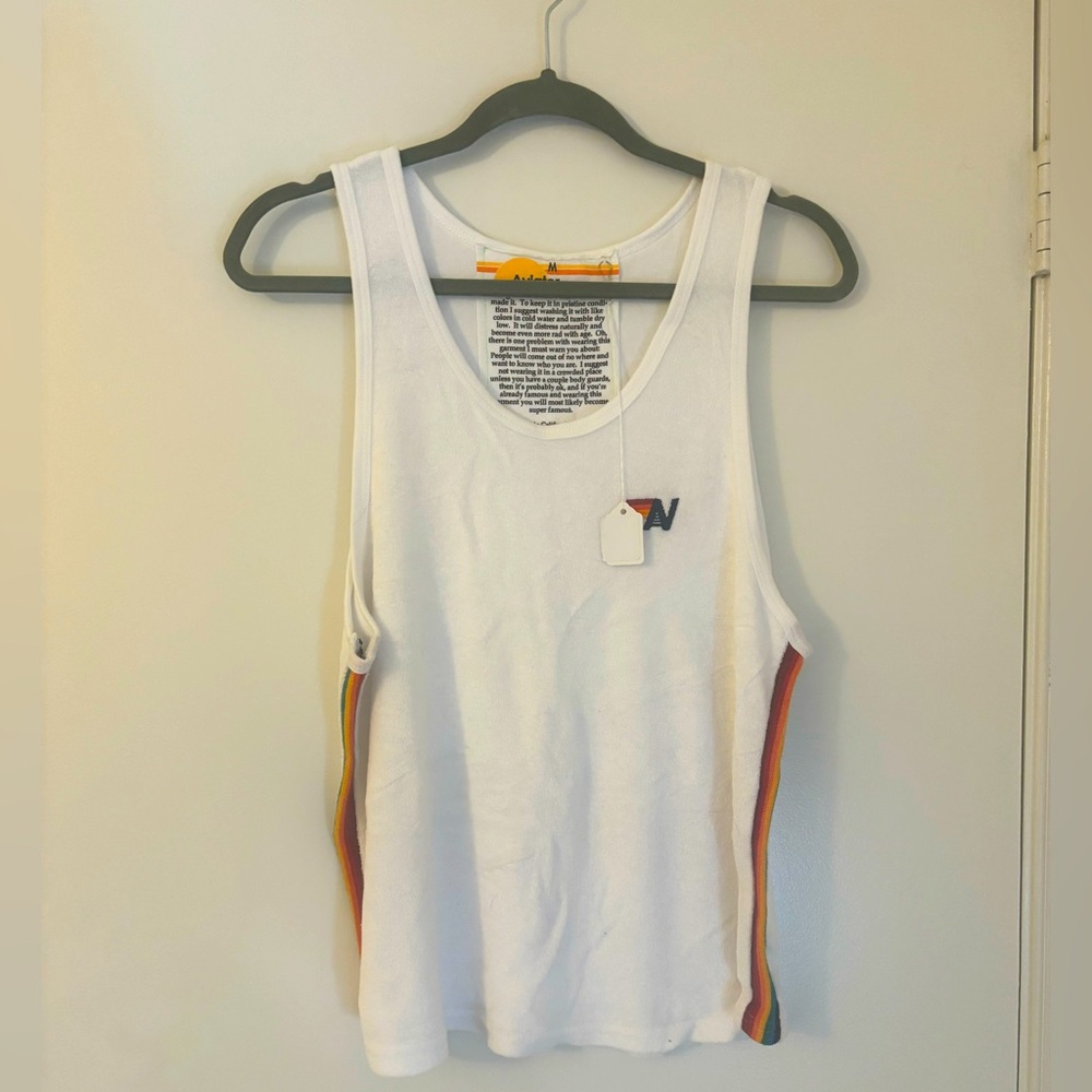 NWT Vintage Aviator Nation Women’s Terry Cloth Tank - Size M